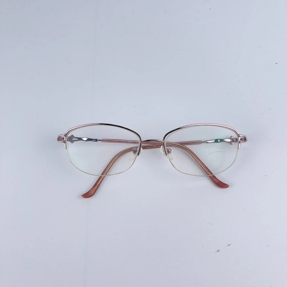 Marchon Tawny Rose Women's Eyeglasses Frame‎ Rose Gold Metal 55-17-135 mm